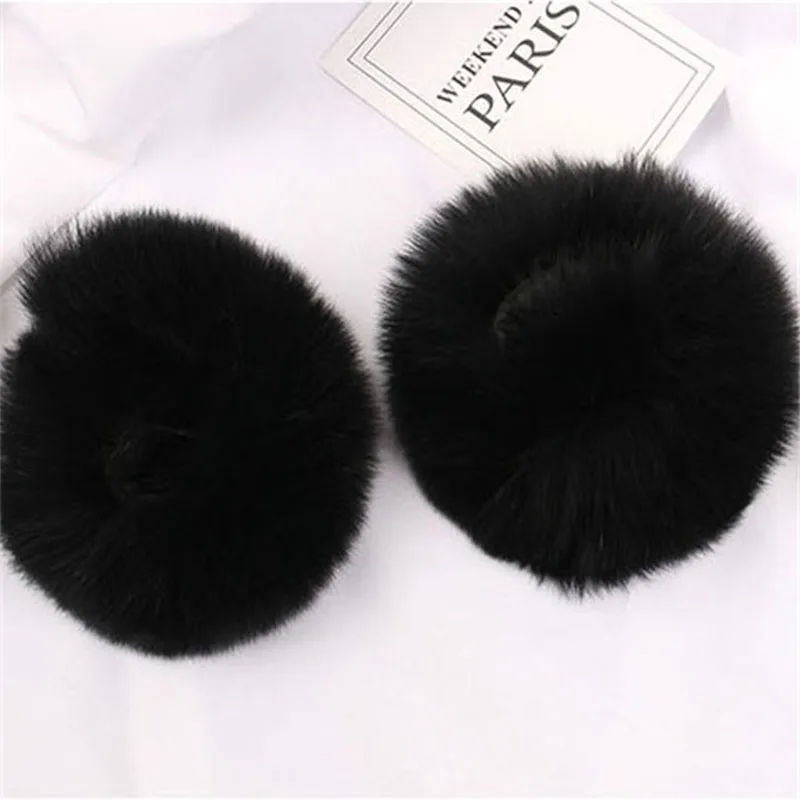 Зима 2019 модные женские манжеты из лисьего меха теплые Рукава| |