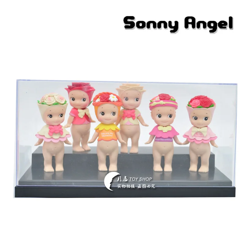 6 шт./партия Kewpie кукла-сыночек фигуры ангелов игрушка милая пара Роза серия Sonny Angel фигурка кукла из ПВХ игрушки
