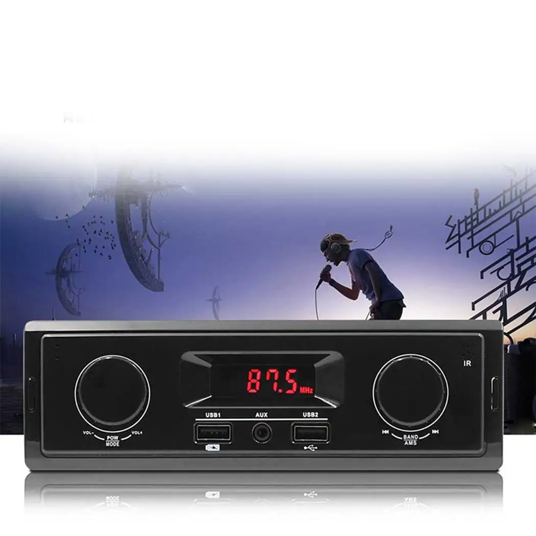 СВЕТОДИОДНЫЙ цифровой экран дисплей Автомобильный MP3 радио плеер кабель питания