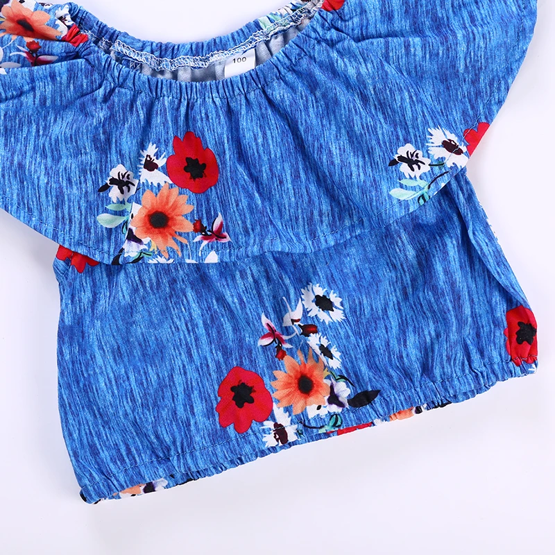 

SOSOCOER Children Clothing Set Kids Clothes Girl Clothes Set Floral Toddler Girls Summer Clothing Set Girls Boutique Outfits