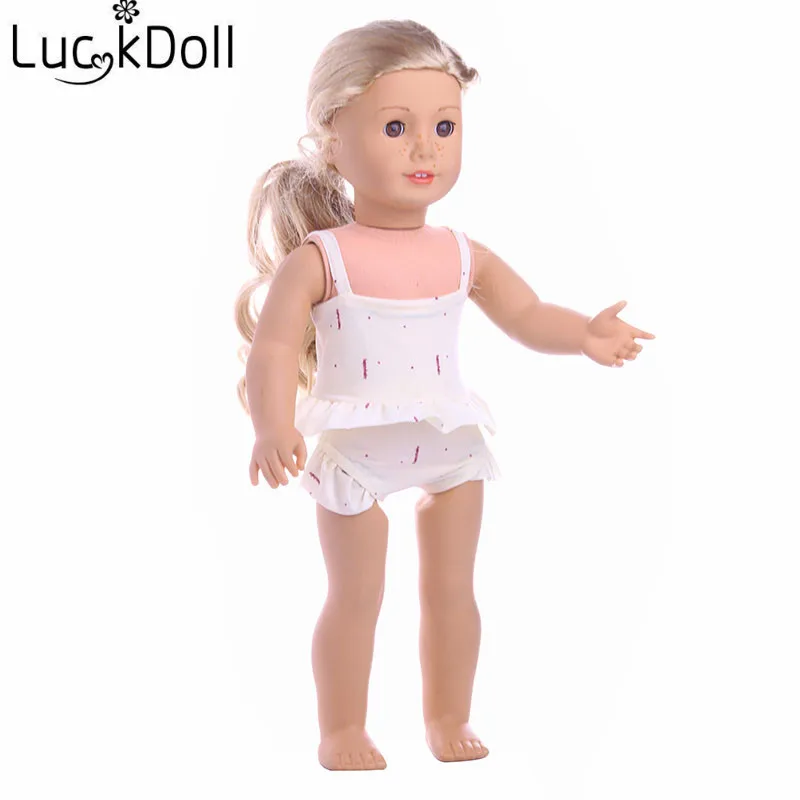 LUCKDOLL купальный костюм размер одежды 18 дюймов американский 43 см Детская кукла