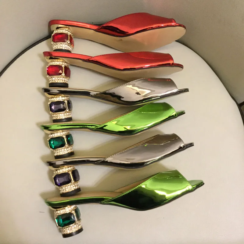 Босоножки женские с кристаллами на высоком каблуке 2019|Боссоножки и сандалии| |