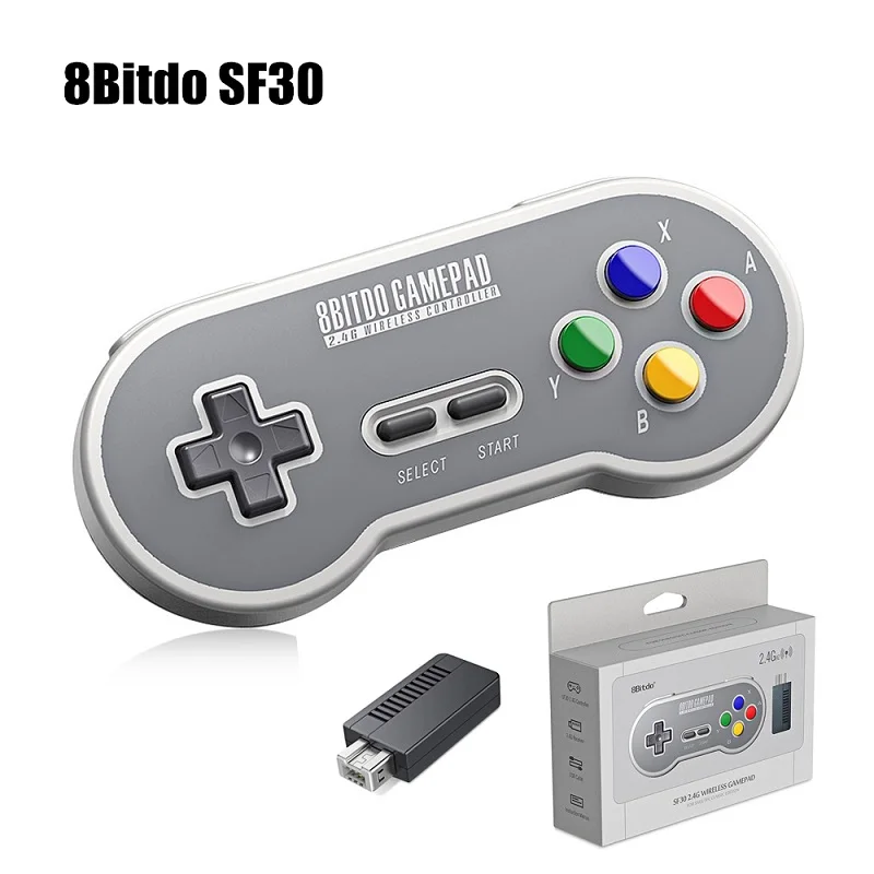8Bitdo SF30 SN30 2 4G беспроводной геймпад Ретро пульт управления с NES приемником USB C
