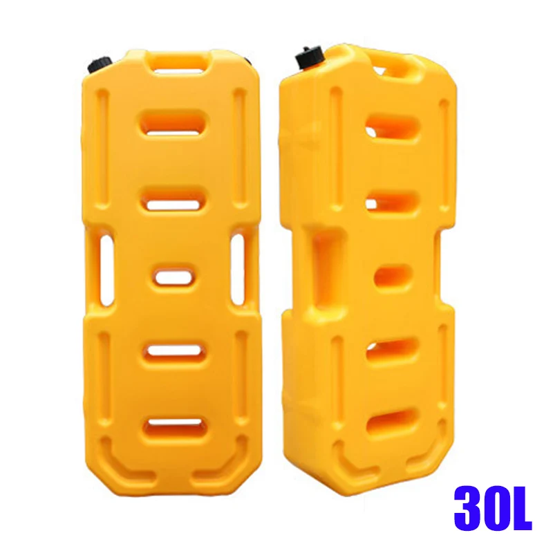 30L Yellow 30л красный/желтый/армейский Geen пластиковые топливные бочки газ запасной контейнер масляного бака горшок антистатические канистра топливный бак бензин дизель - Название цвета: 30L Yellow
