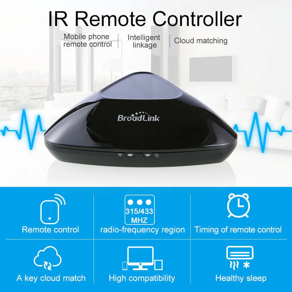 Оригинальный Broadlink умный дом RM Pro MINI3 контрольный Лер для Alexa Google Home WiFi IR RF 4G пульт