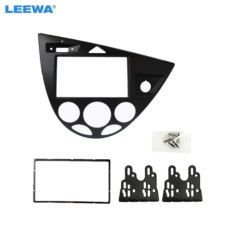 LEEWA 2Din стерео панель для Ford Focus /Fiesta Fascia установка радиоприборной панели комплект