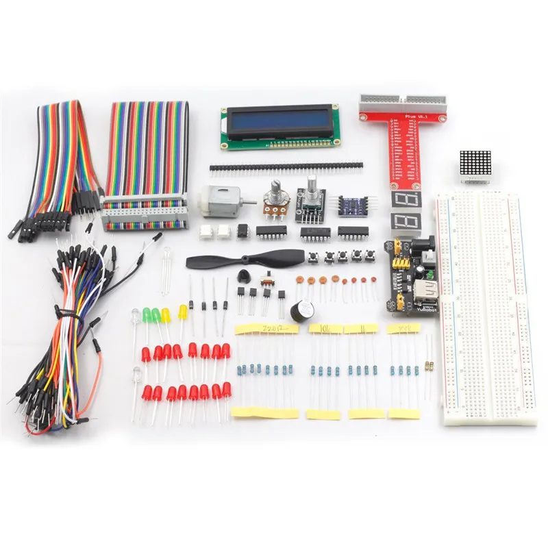 Raspberry Pi Starter Kit Супер Комплект для 3 2 Модуль B + С GPIO Плата Расширения Перемычку (Pi не