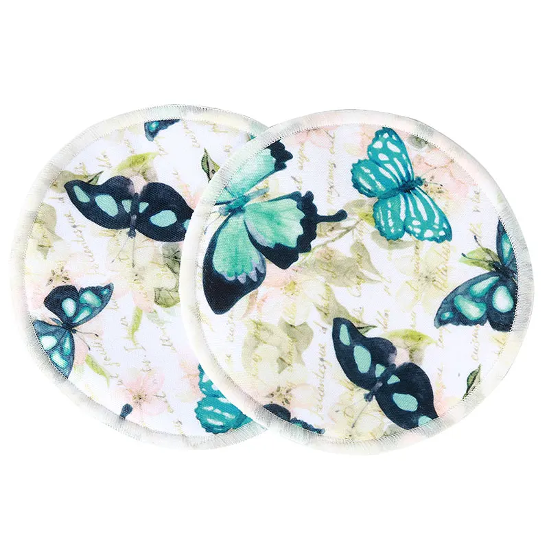 

[simfamily]200PCS Bamboo Breast Pad Nursing Pads For Mum Waterproof Washable Feeding Pad Bamboo Reusable Breast Pads