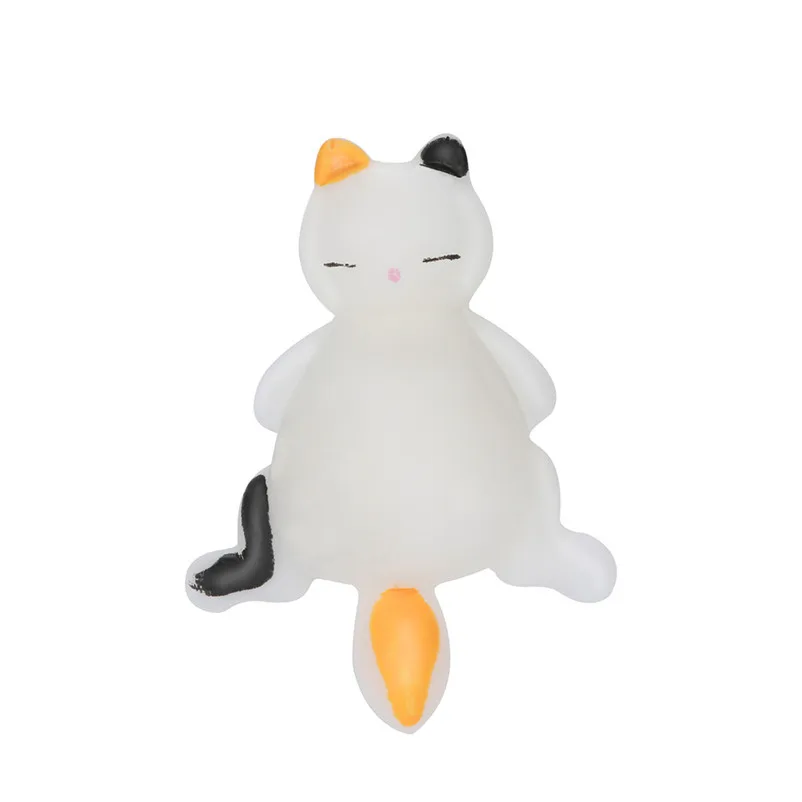 Вязкой Squishyies Моти ленивый кот Squeeze Исцеление пупси слизь сюрприз весело каваи