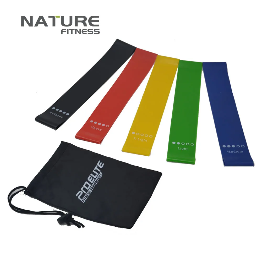 Set of 5 pcs Resistance Band Ring Yoga Bands Workout Stretching Exercises Gym Strength Training Pull Rubber Loops | Спорт и