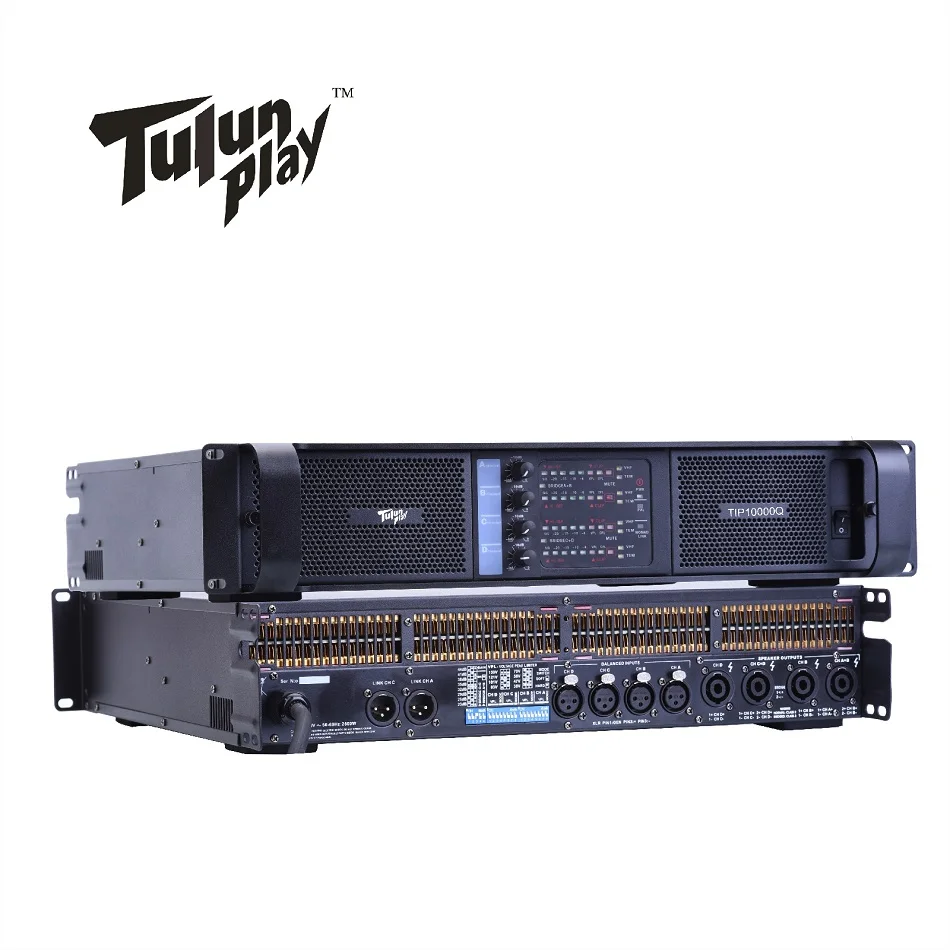 

4 Channel 4*2500 Watts Class TD 10000q Line Array Sound System Audio Professional Power Amplifier Tulun Play TIP10000q