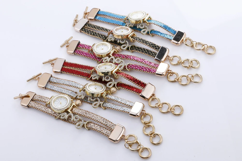 

Fashion Simple Watch Bracelet PU leather No Buckle Bangle Watch Round Dial Women Clock Luxury Lady Quartz Wristwatch