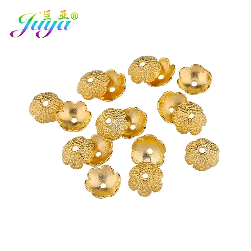 Gold Juya DIY Ювелирные изделия с кистями компоненты Золотая декоративная бусина колпачки аксессуары для женщин рукоделие кисточки серьги изготовление ювелирных изделий - Цвет: Gold