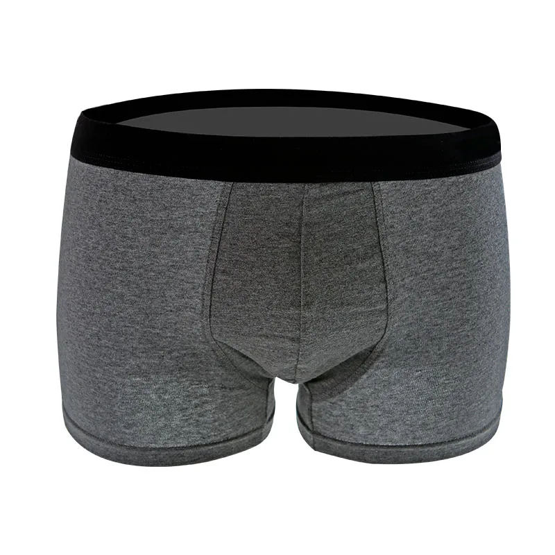 Men's cotton underwear soft and comfortable pure breathable boyshort U convex bag corner pants shorts head | Мужская одежда