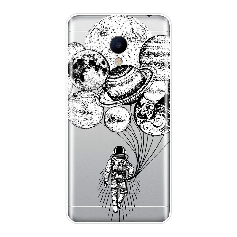 Задняя крышка для Meizu M6 M6S M6T M5 M5C M5S M3 M3S M2 из мягкого силикона искусство космос
