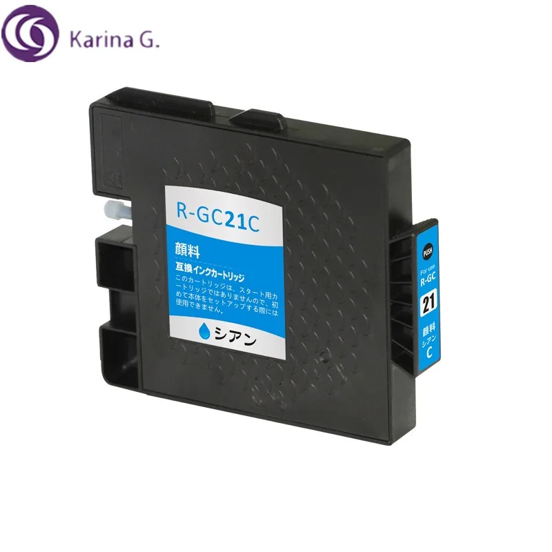 4 шт. совместимые картриджи для Ricoh GC21 GC21K струйный картридж GX 7000 5000 3000 3000S 3000SF|ink