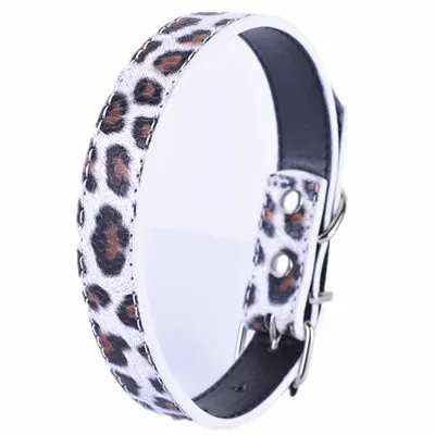 

Fashion Leopard Leather Dog Collar Small Collars For Dogs Pet Dog Supplies 2.0*40cm