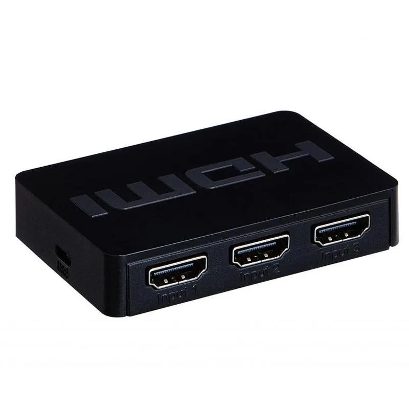 3 порта 1080P видео HDMI переключатель сплиттер ИК пульт дистанционного управления