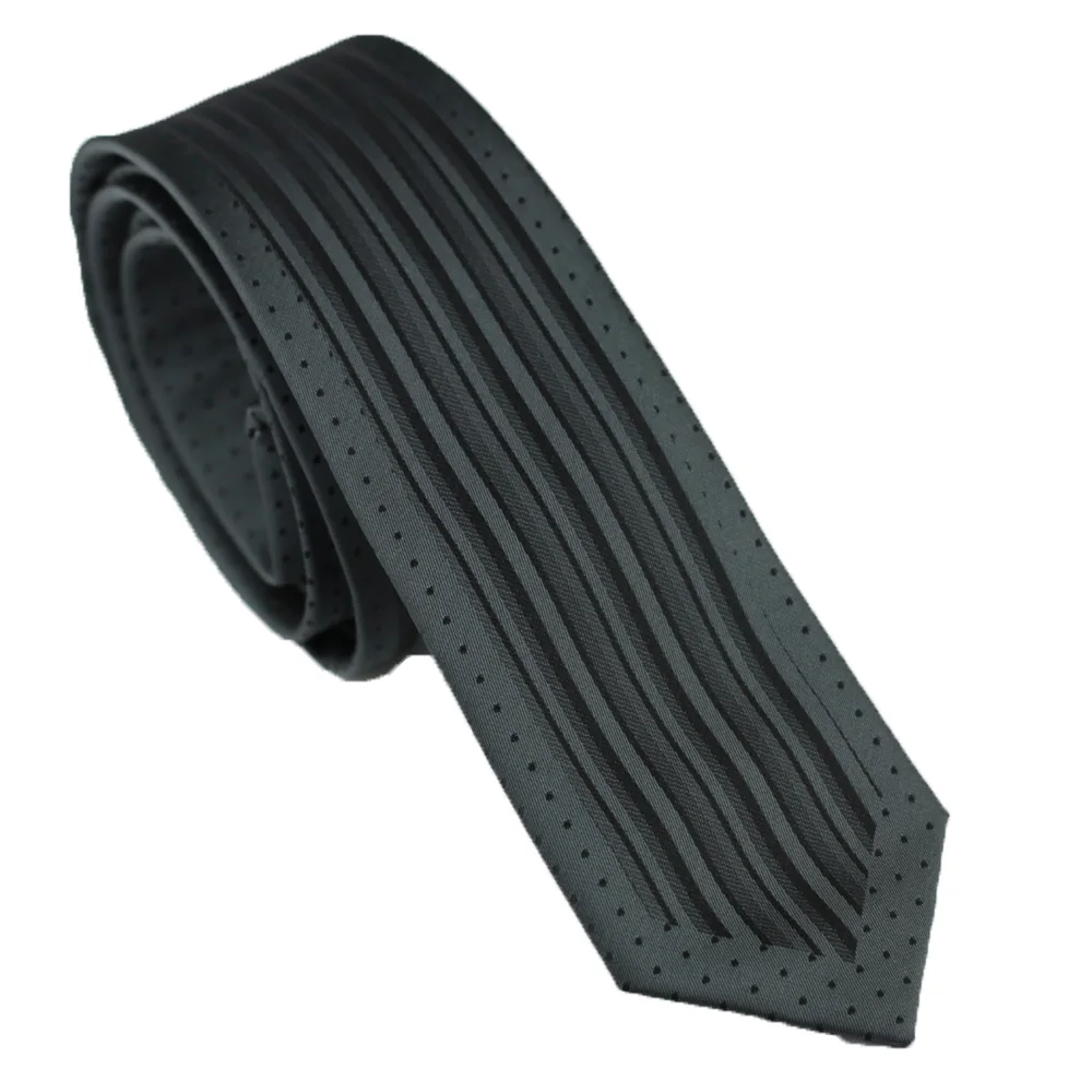 Мужские галстуки для костюма новый дизайн серый с черным галстуком в