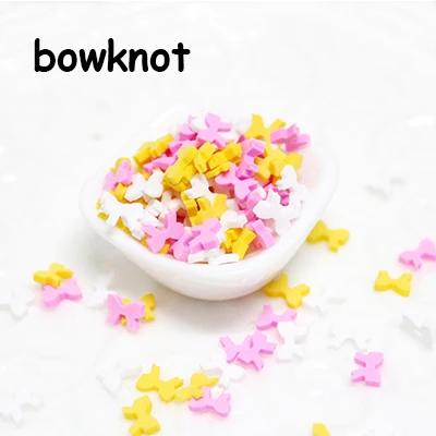 bownot Полимерная глина игрушка патч смешанные цвета аксессуары Декор слизь Желейная масса «жевачка» для рук Полимерная глина детские игрушки ручная работа, сделай сам, ремесло поставки - Цвет: bownot