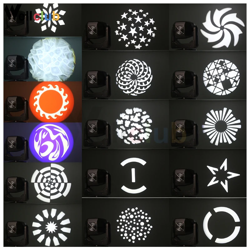 2 шт. светильник с движущейся головкой Светодиодный точечный 3 в 1 сценический