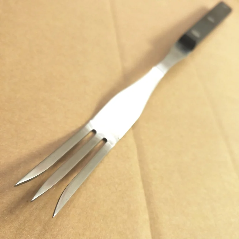 Miu Франция Sharp 12 дюймовый бабушка вилка из нержавеющей стали 3 контакт с