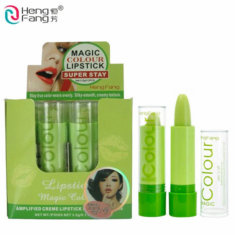 

HengFang 12Pcs/lot Magic Temperature Change Color Lipstick Tint Balm Fruity Moisture Anti-aging Protection Lip Balm Makeup Kit