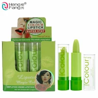 hengfang 12pcslot magic temperature change color lipstick tint balm fruity moisture anti aging protection lip balm makeup kit