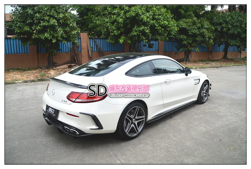 Задний спойлер из углеродного волокна для Mercedes-Benz W205COUPE C200C300C63 PSM | Автомобили и