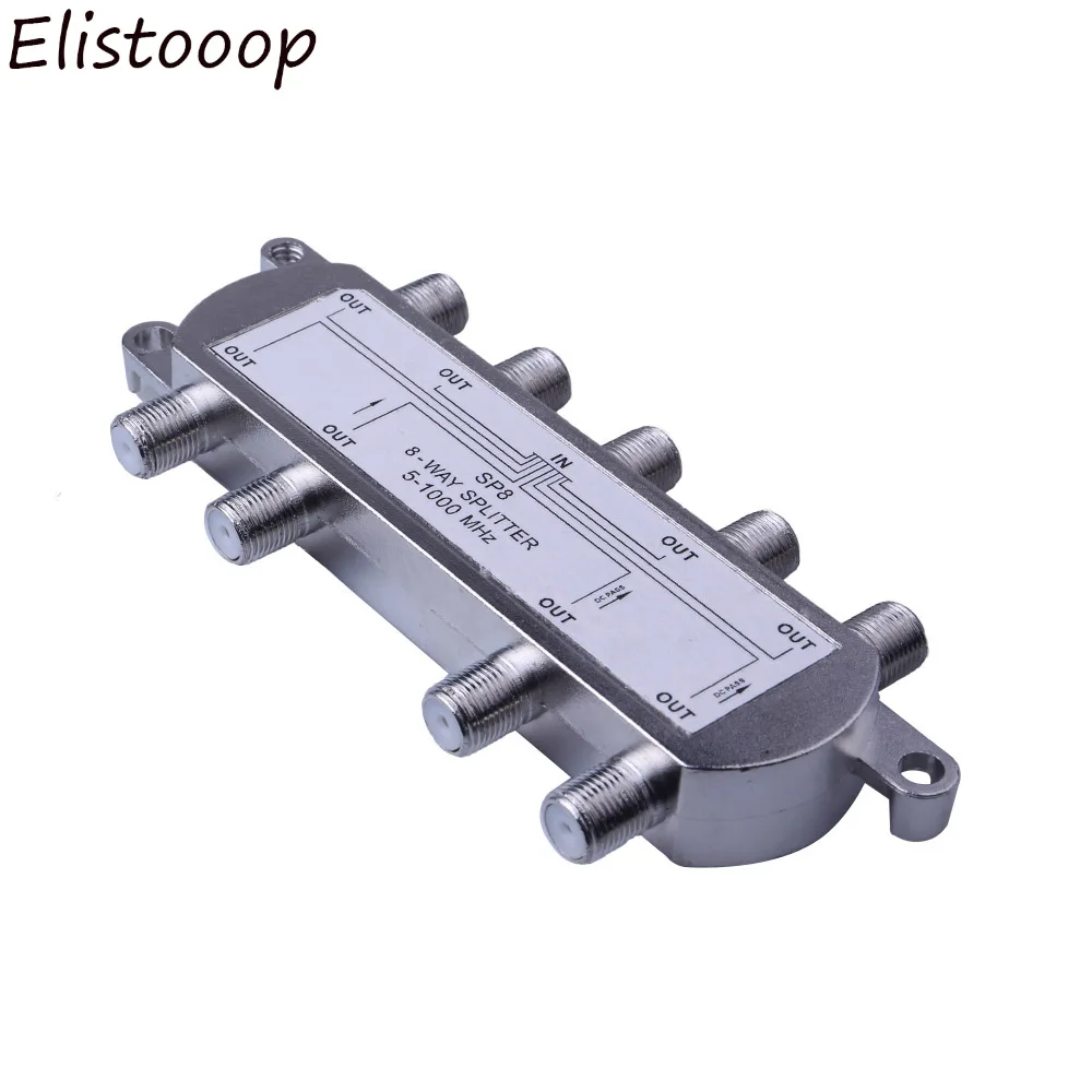 Elistooop 8 Way Port TV сигнальный спутник Sat коаксиальный дуплексер комбинированный