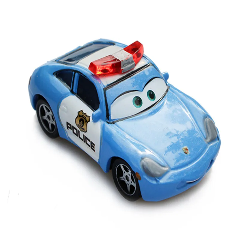 Disney Pixar Cars Lightning Mcqueen Police Sally 1:55 литые под давлением металлические модельные