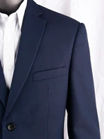 navy blue nailhead business men suits custom made slim fit wool blend bird eye wedding suits for men tailor made groom suit
