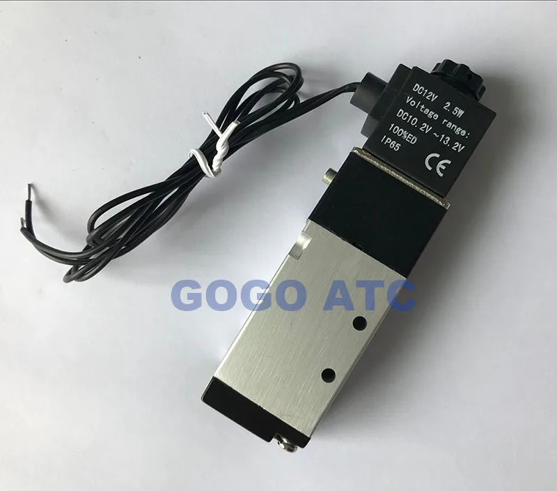 Пневматический электромагнитный клапан GOGO 3V210 06 08 порт NO/NC 1/8 дюйма 1/4 24 в