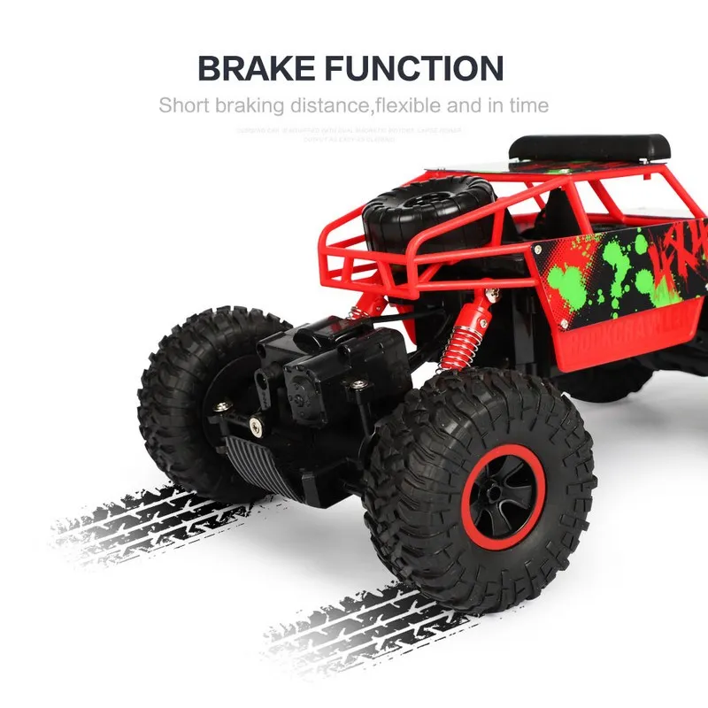 Радиоуправляемая машина 2 4G 4CH 4WD альпинистская 4x4 двухмоторный автомобиль Bigfoot с
