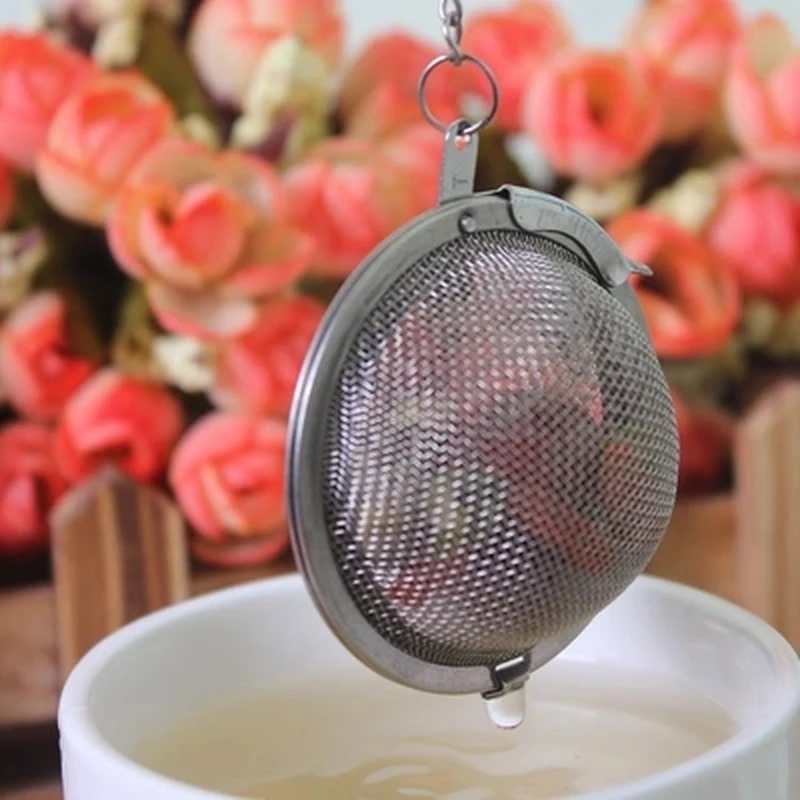 1 шт. Нержавеющая сталь Сфера Блокировка специй Чай мяч сетчатый Infuser Фильтр