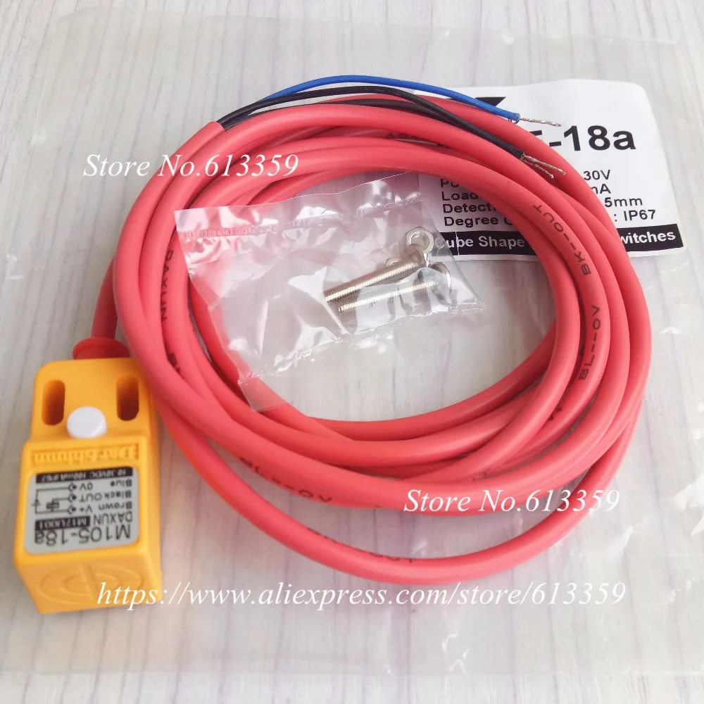 M105-18A датчик приближения DAXUN NPN NO 10-30VDC IP67 100mA 100% новый и оригинальный | Электронные