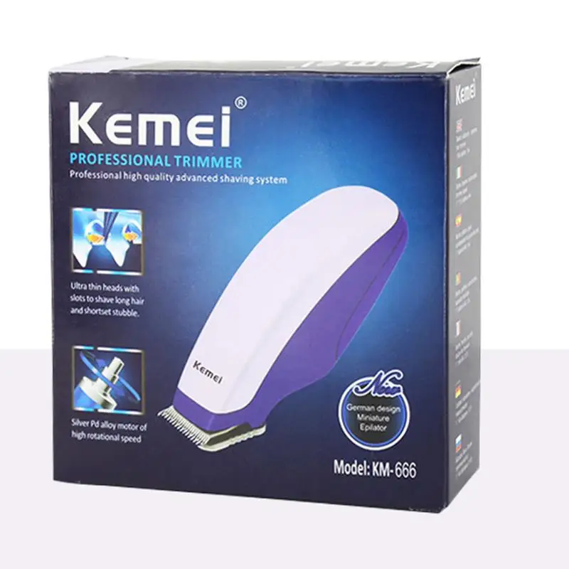 Kemei KM-666, электрическая машинка для стрижки волос, мини триммер для волос, машинка для стрижки бороды, триммер для бритья, Парикмахерская Бритва для мужчин