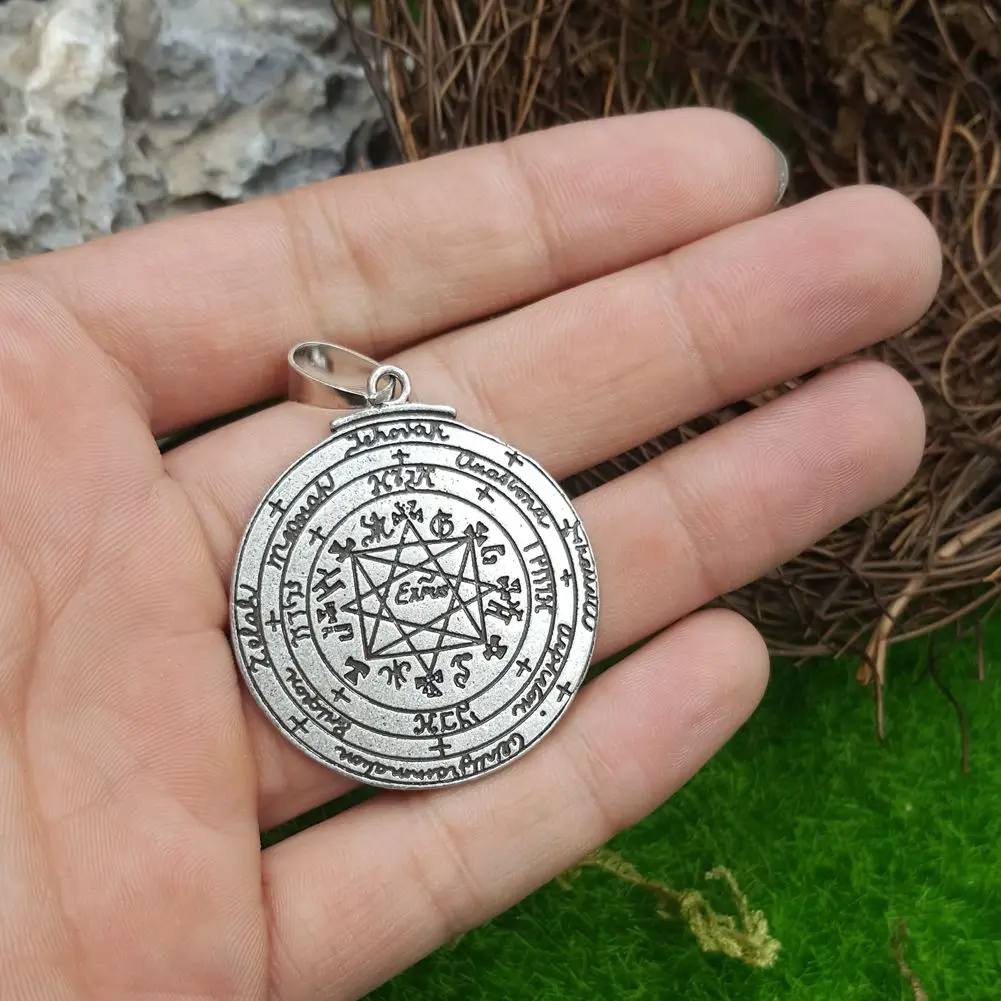 Amule языческая Викка подвески мощный Солнечный талисман ключ Соломоновы