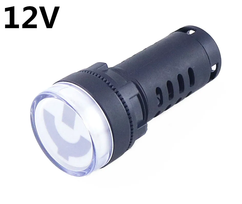 12V 22 мм монтажное отверстие изолирующий переключатель положение круглый индикатор двойной цвет сигнальная лампа AD16-22W/G 12 V 24 V 110 V 220 V 380 V - Цвет: 12V