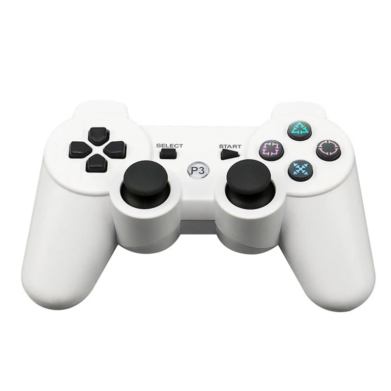 Bluetooth-контроллер для sony PS3 игрового контроллера геймпад для Play Station 3 беспроводной джойстик консоль для sony Playstation 3 SIXAXIS пульта - Цвет: White