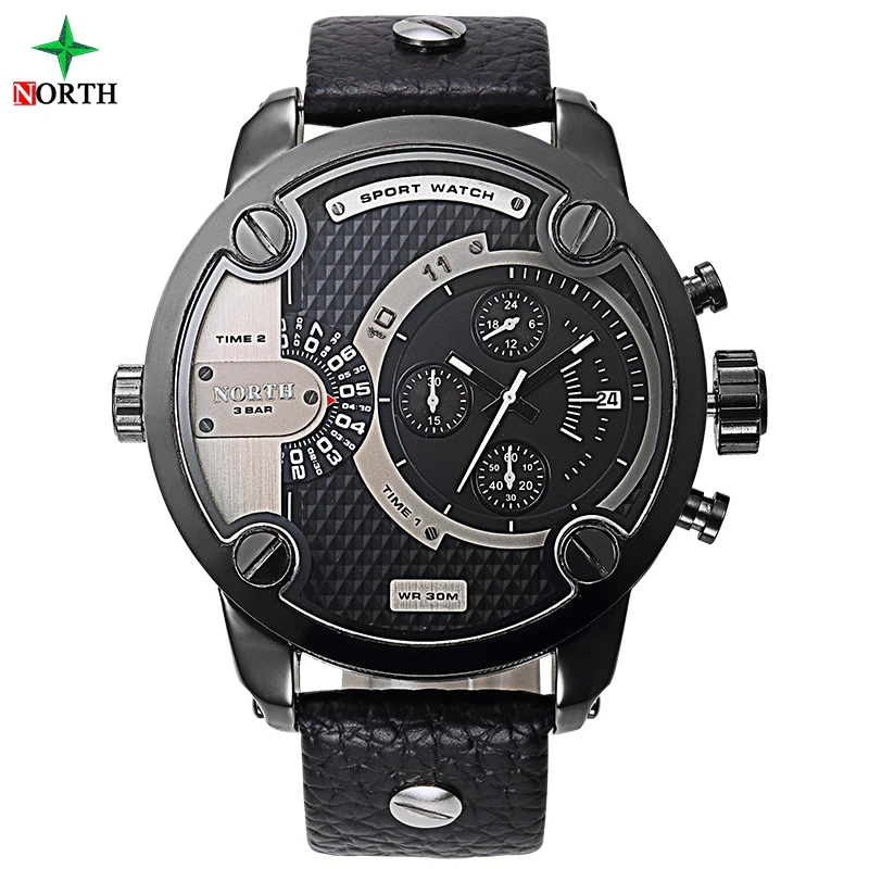 Северные мужские спортивные часы люксовый бренд Модные кварцевые 30 м