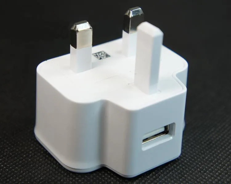 500 шт. 100% оригинальное зарядное устройство с вилкой Стандарта Великобритании для