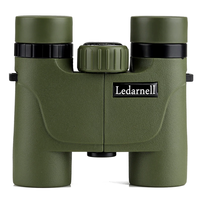 Ledarnell HD 10X26 Водонепроницаемый компактный бинокль BaK4 Крыша Призма широкоугольный