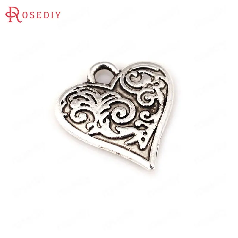 50 шт. 16*15 мм покрытый цинковым сплавом|charm pendant diy|heart charm pendantcharm |