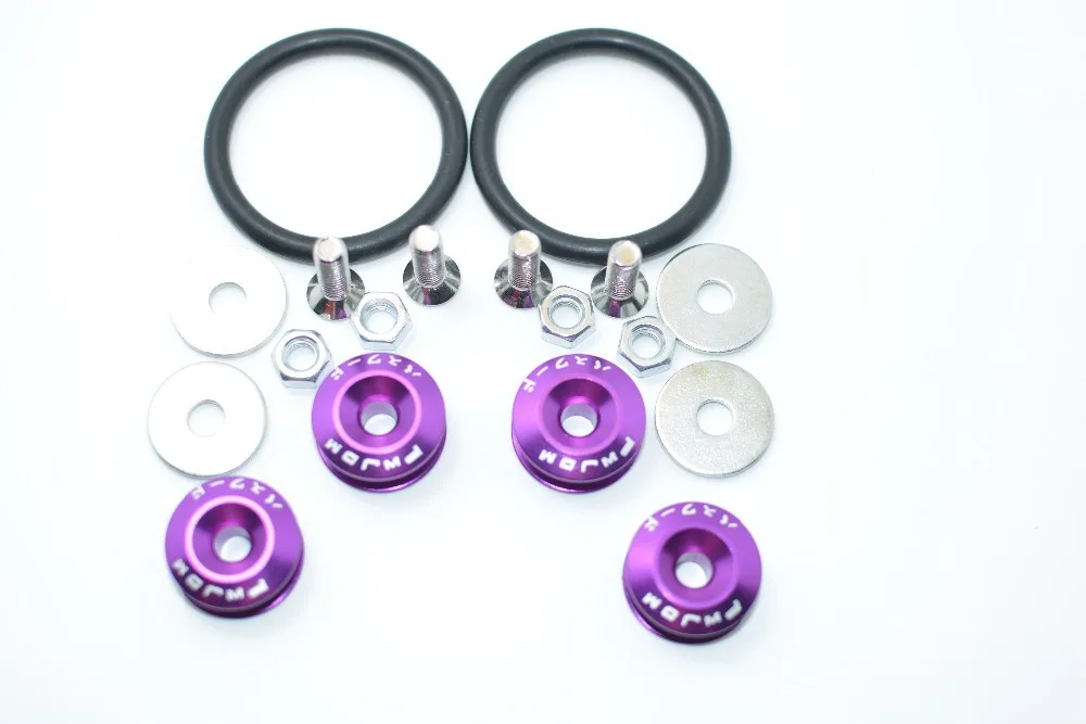 DRP-4 PCS/set Uinversal ALUMINUM QUICK RELEASE FASTENER KIT FOR BUMPER &amp TRUNK HATCH CAR/TRUCK WITH LOGO | Автомобили и