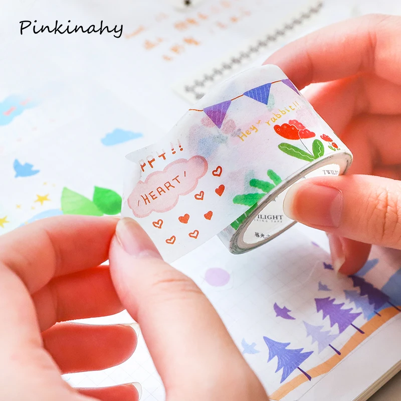 Милый Летний лес дневник фотоальбом милые Маскировочные ленты для детей DIY