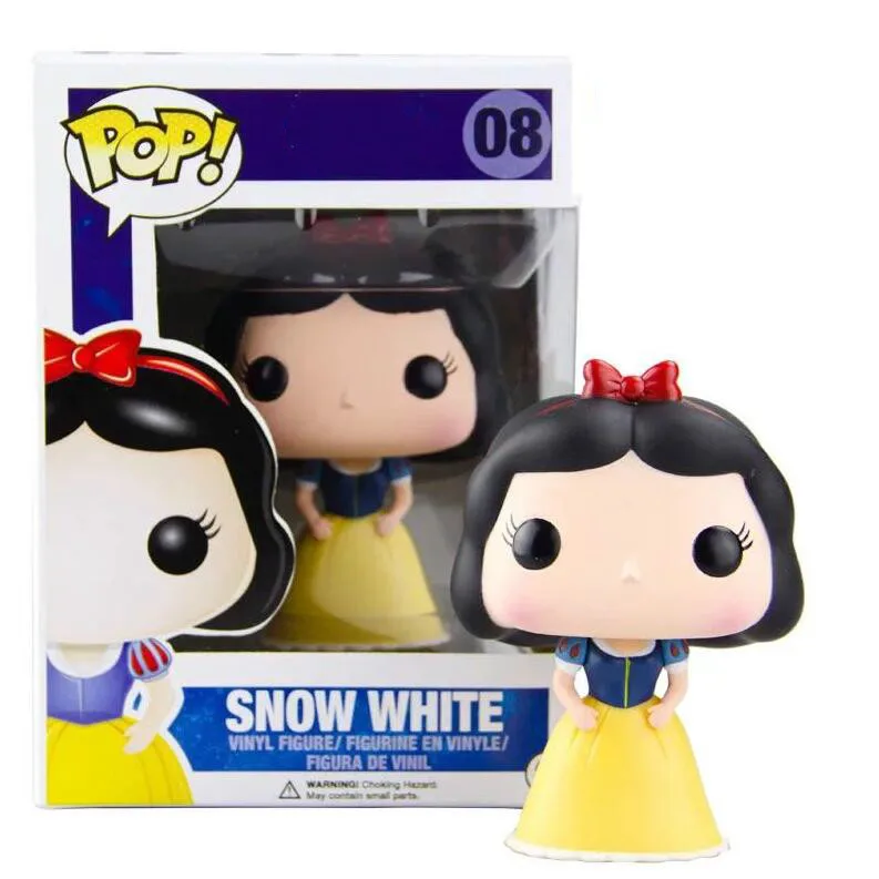 Funko Pop оригинальная мультяшная Принцесса Эльза Белл Алиса Анна Снежная Коллекция Модель игрушки Виниловая фигурка детские игрушки - Цвет: Box