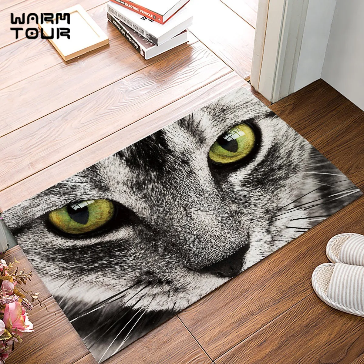 Впитывающий Коврик с изображением голодного кота | Дом и сад