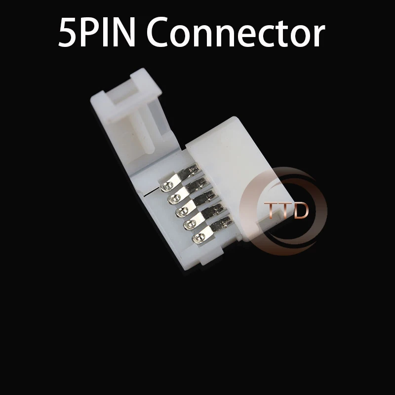 5pin Светодиодные ленты клип 5 pin RGBW/RGBWW Разъем для 10 мм или 12 ширина 5050 RGB + W WW