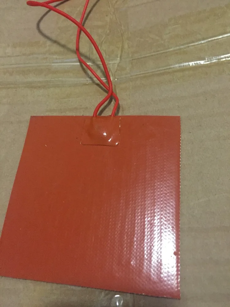 

Coffee thermal insulation pad 12v gomma di silicone riscaldatore bed 150mm x150 mm (6 "x6") silicone heated bed film heater for